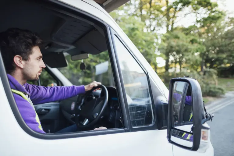 Person driving van