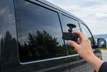 Can I fit a dash cam behind tinted van windows?